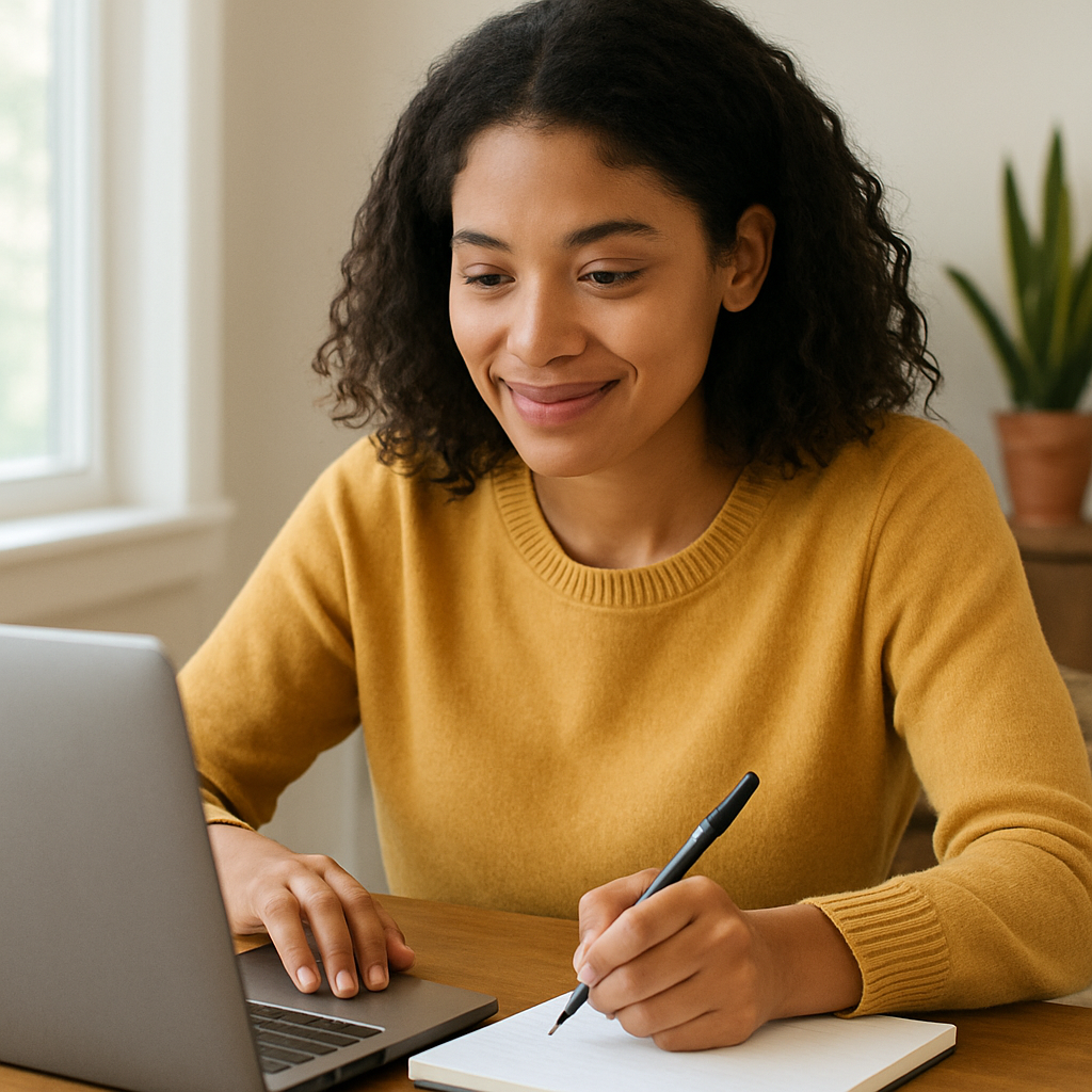 introvert earning money online through freelance writing